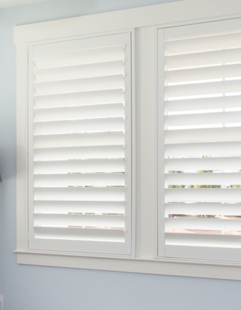 Polywood shutters with hidden tilt rods in Washington DC
